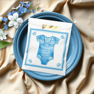 Cielito Lindo blue boy Thank You baby shower Favour Bag