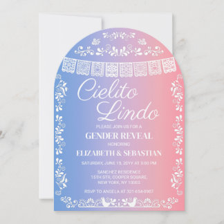 Cielito Lindo Gender Reveal Arch Invitation