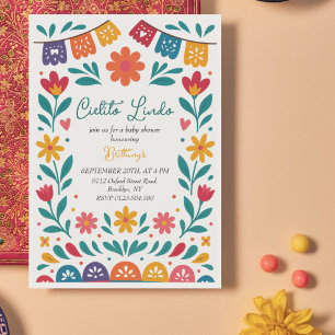 Cielito Lindo Mexican Colourful Baby Shower Invitation