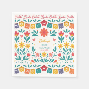Cielito Lindo Mexican Colourful Baby Shower  Napkin