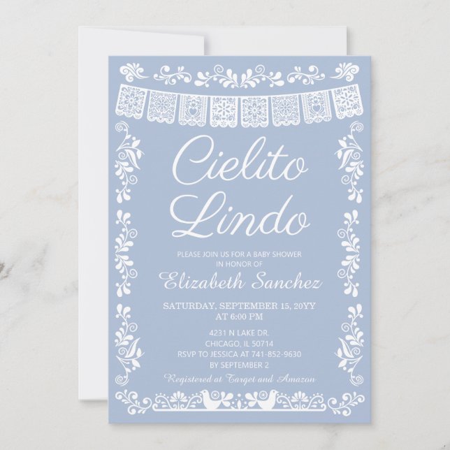 Cielito Lindo Mexican Fiesta Baby Shower Invitation (Front)