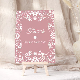 Cielito Lindo Mexican Girl Baby Shower Favors Poster