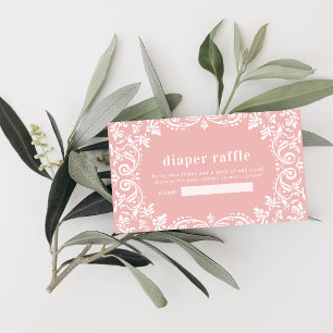 Cielito Lindo Mexican Papel Picado   Diaper Raffle Enclosure Card