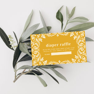 Cielito Lindo Mexican Papel Picado   Diaper Raffle Enclosure Card