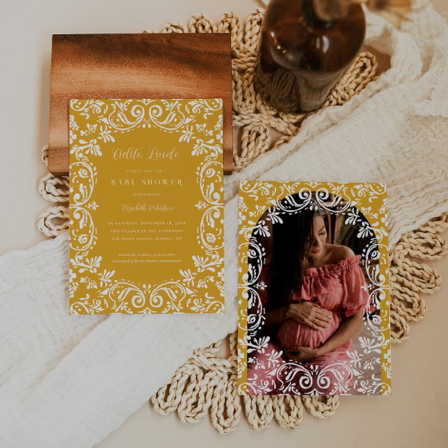 Cielito Lindo Mexican Papel Picado Talavera  Invitation (Creator Uploaded)