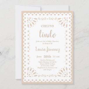 Cielito Lindo Papel Picado Baby Shower Neutral Invitation