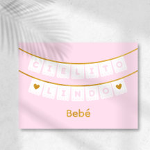 Cielito Lindo Pink Baby Congratulations Card