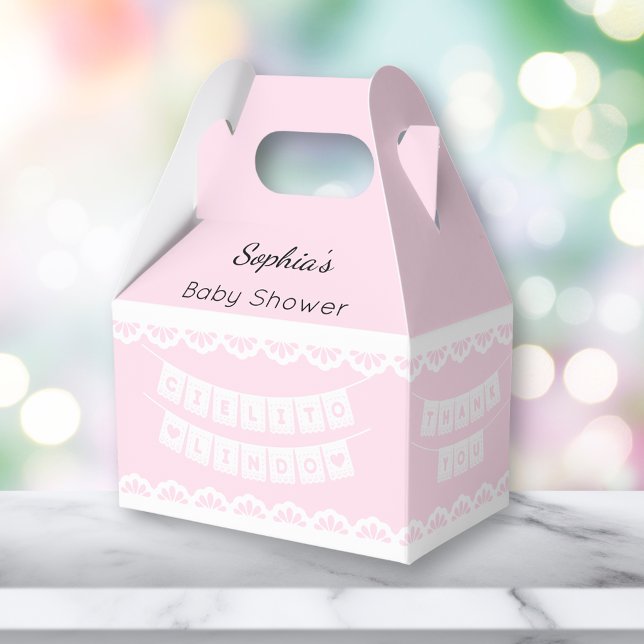 Cielito Lindo Pink Baby Shower Favour Box (Creator Uploaded)