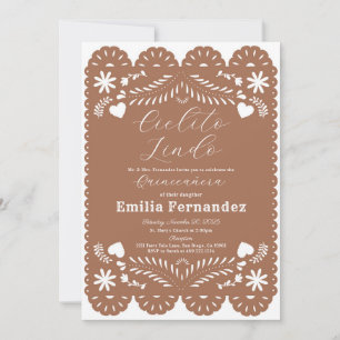 Cielito Lindo Quinceanera Birthday Invitationn Invitation