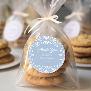 Cielito Lindo Talavera Mexican Baby Show Thank You Classic Round Sticker