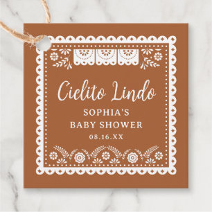 Cielito Lindo Talavera Mexican Baby Shower Favour Tags