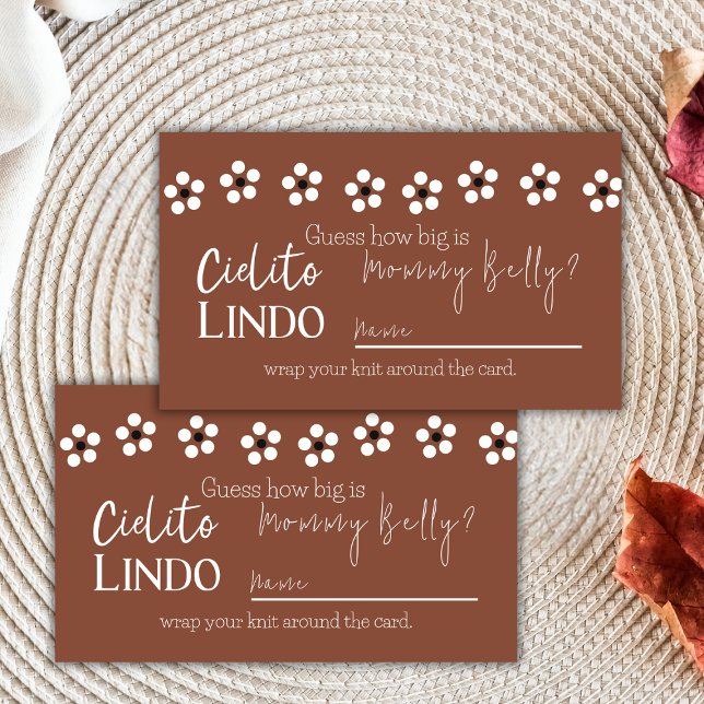 Cielito Lindo Talavera Mexican Baby Shower Game Enclosure Card (Creator Uploaded)