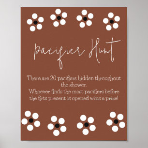 Cielito Lindo Talavera Mexican Baby Shower Game Poster