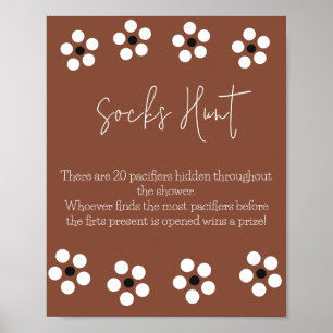 Cielito Lindo Talavera Mexican Baby Shower Game Poster