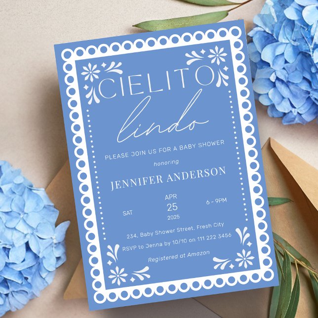 Cielito Lindo Talavera Mexican Baby Shower Invitation (Cielito Lindo Talavera Mexican Baby Shower Invitation)