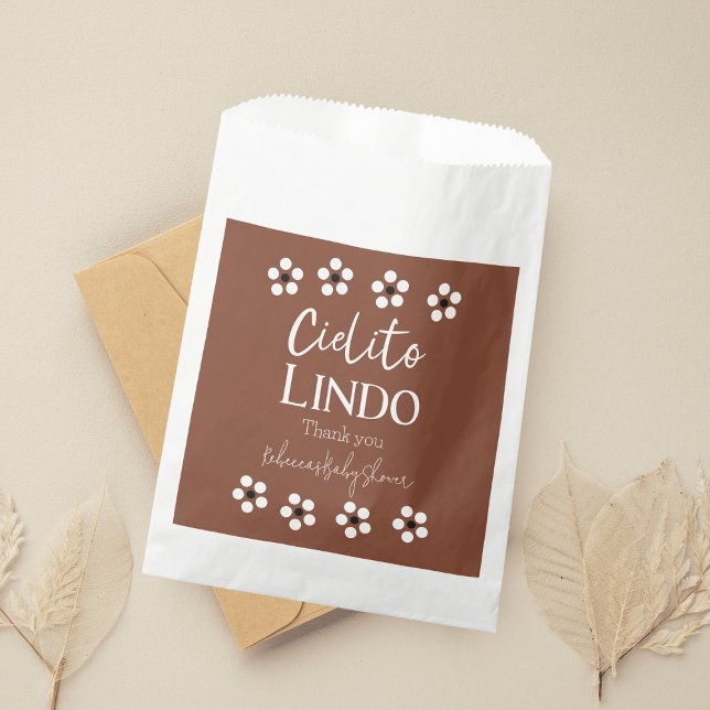 Cielito Lindo Talavera Mexican Fiesta Baby Shower Favour Bag (Creator Uploaded)