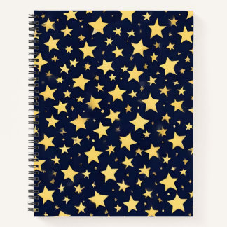 Cielo de Estrellas Doradas Notebook