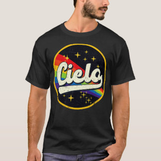 Cielo Rainbow In Space Vintage GrungeStyle T-Shirt