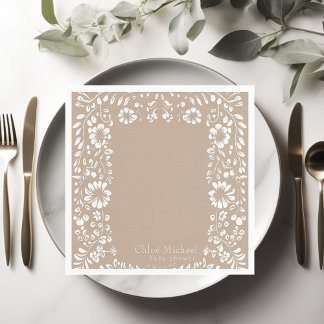 cielto lindo  baby shower  napkin