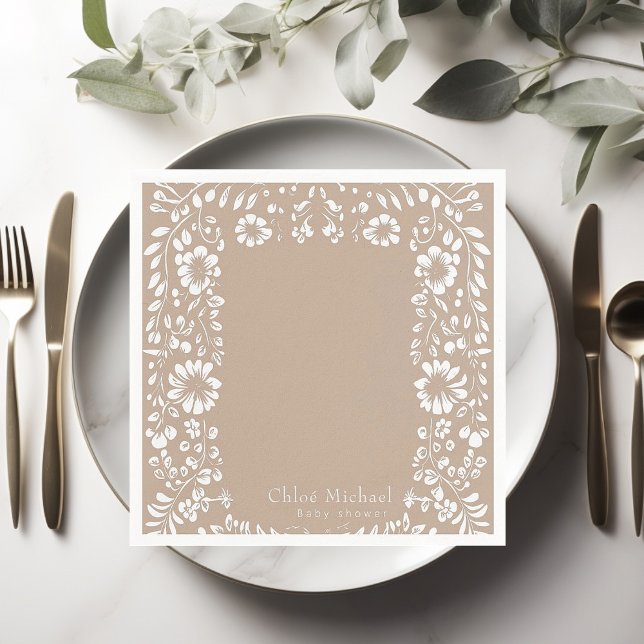 cielto lindo  baby shower  napkin (Creator Uploaded)