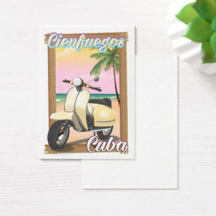 Cienfuegos City Cuban travel poster