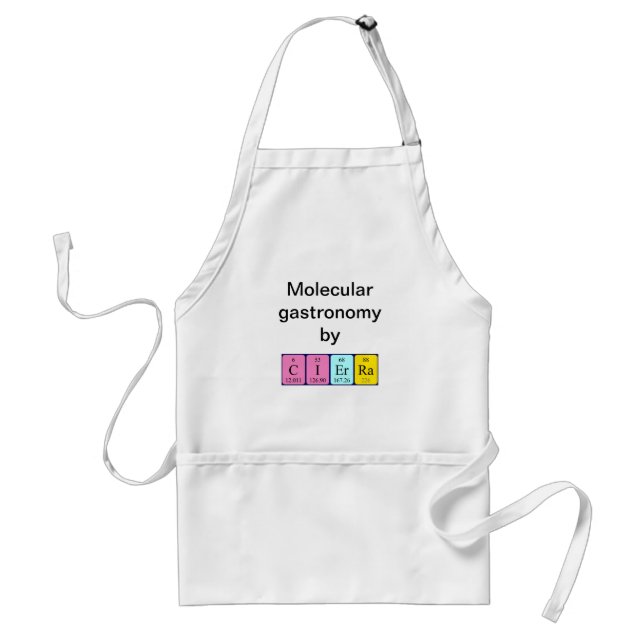 Cierra periodic table name apron (Front)