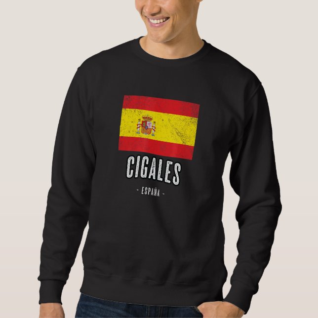 Cigales Spain Es Flag City - Bandera Ropa - Sweatshirt (Front)