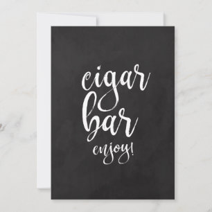 Cigar Bar Affordable Chalkboard Wedding Sign