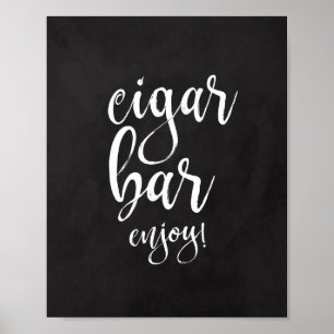 Cigar Bar Chalkboard 8x10 Wedding Sign