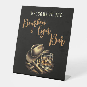 Cigar Bar Pedestal Sign