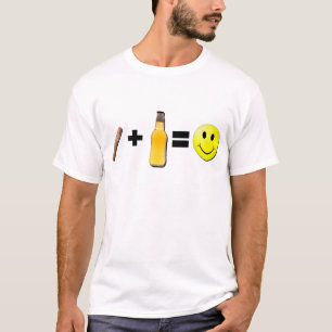 Cigar + Beer = Happiness T-Shirt