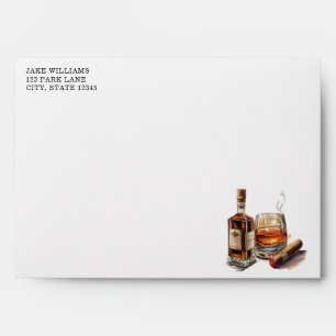 Cigar Birthday Bachelor Party Envelope