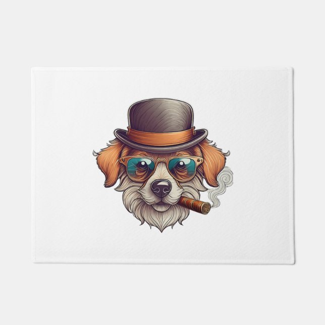 Cigar Dog Doormat (Front)