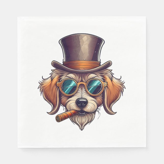 Cigar Dog   Napkin (Front)