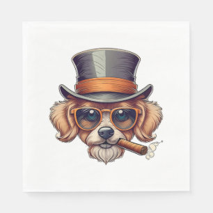 Cigar Dog  Napkin