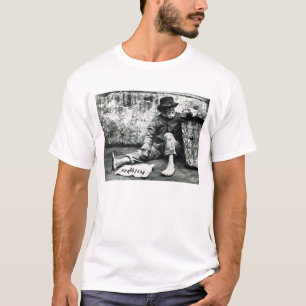 Cigar-end Seller, c,1865 (b/w photo) T-Shirt