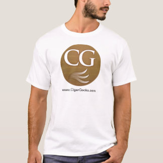 Cigar Geeks T-Shirt with Round Logo and Address