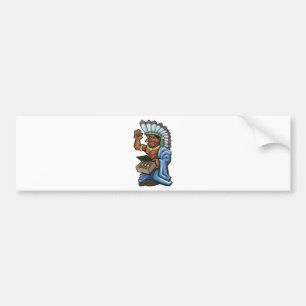 Cigar Indian Bumper Sticker