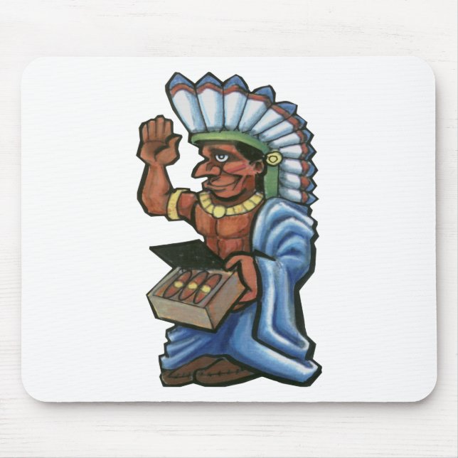 Cigar Indian Mouse Pad (Front)