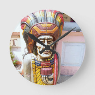 CIGAR INDIAN OF ALEXANDRIA WALL CLOCK