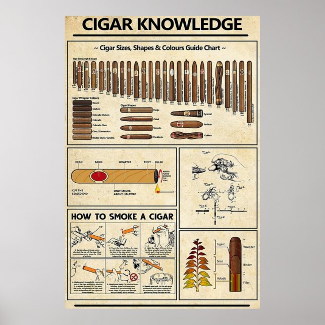 Cigar Knowledge Poster (Front)