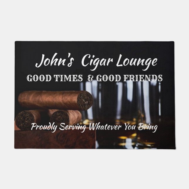 Cigar Lounge  Doormat (Front)