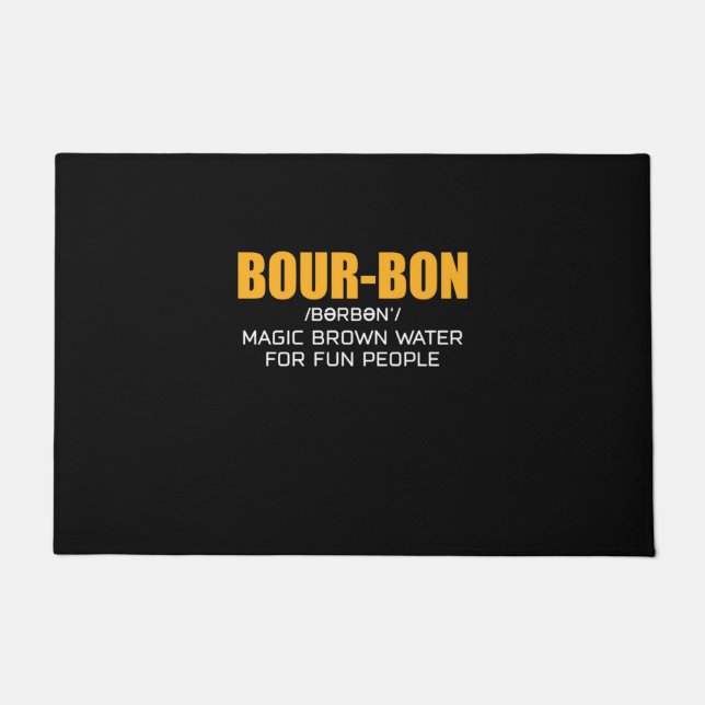 Cigar Lover | Bourbon Magic Brown Doormat (Front)
