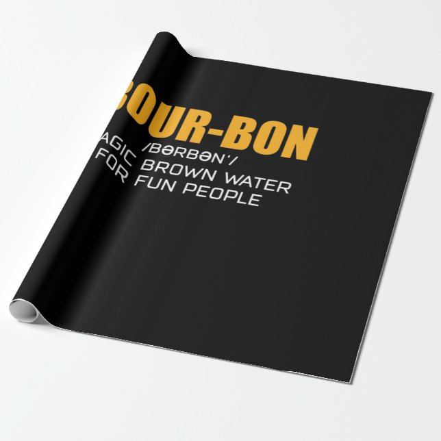 Cigar Lover | Bourbon Magic Brown Wrapping Paper (Unrolled)