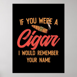 Cigar Lover   If You Were A Cigar Poster