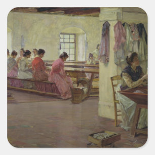 Cigar Makers at Seville Square Sticker