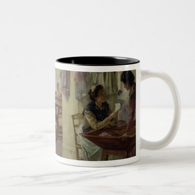 Cigar Makers at Seville Two-Tone Coffee Mug (Right)