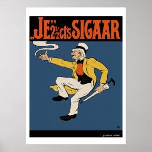 Cigar Poster/Print: The 2 1/2 cents Cigar Poster