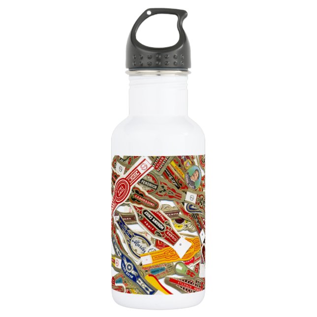 Cigar Ring Wrappers 532 Ml Water Bottle (Front)