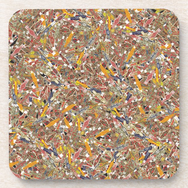Cigar Ring Wrappers Coaster (Front)
